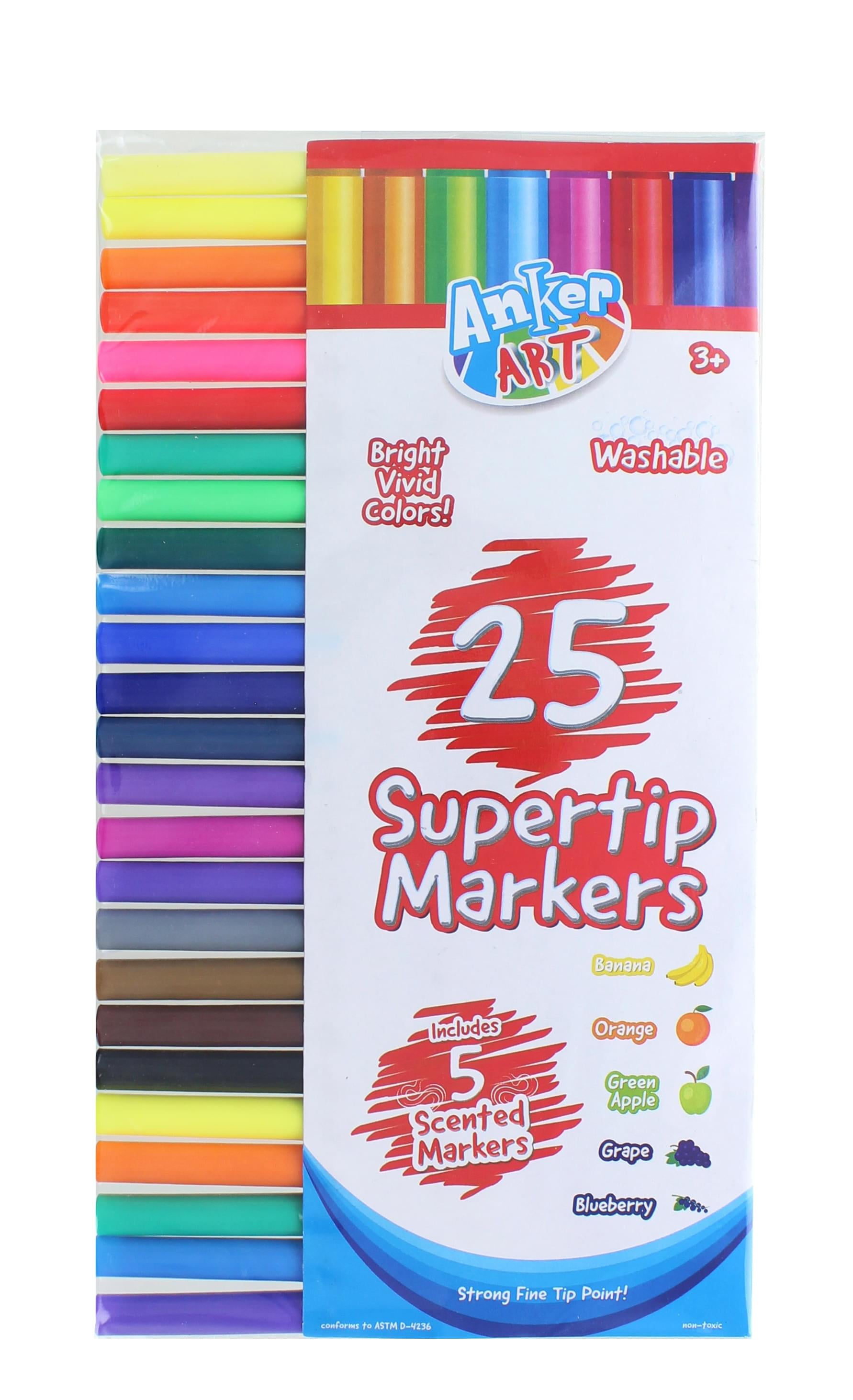 Washable Supertip Color Markers | Set of 25