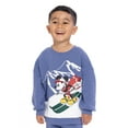 thumbnail image 2 of Mickey Mouse Toddler Long Sleeve Graphic Crewneck with Matching Jogger Pant, 2 Piece Set, Sizes 12M-5T, 2 of 5