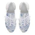 thumbnail image 5 of Modern Navy Blue White Watercolor Elegant Floral Walking Shoes for Men Woman Lightweight Tennis Fashion Elastic Sports Shoes Cushion Basketball Shoes, 5 of 7