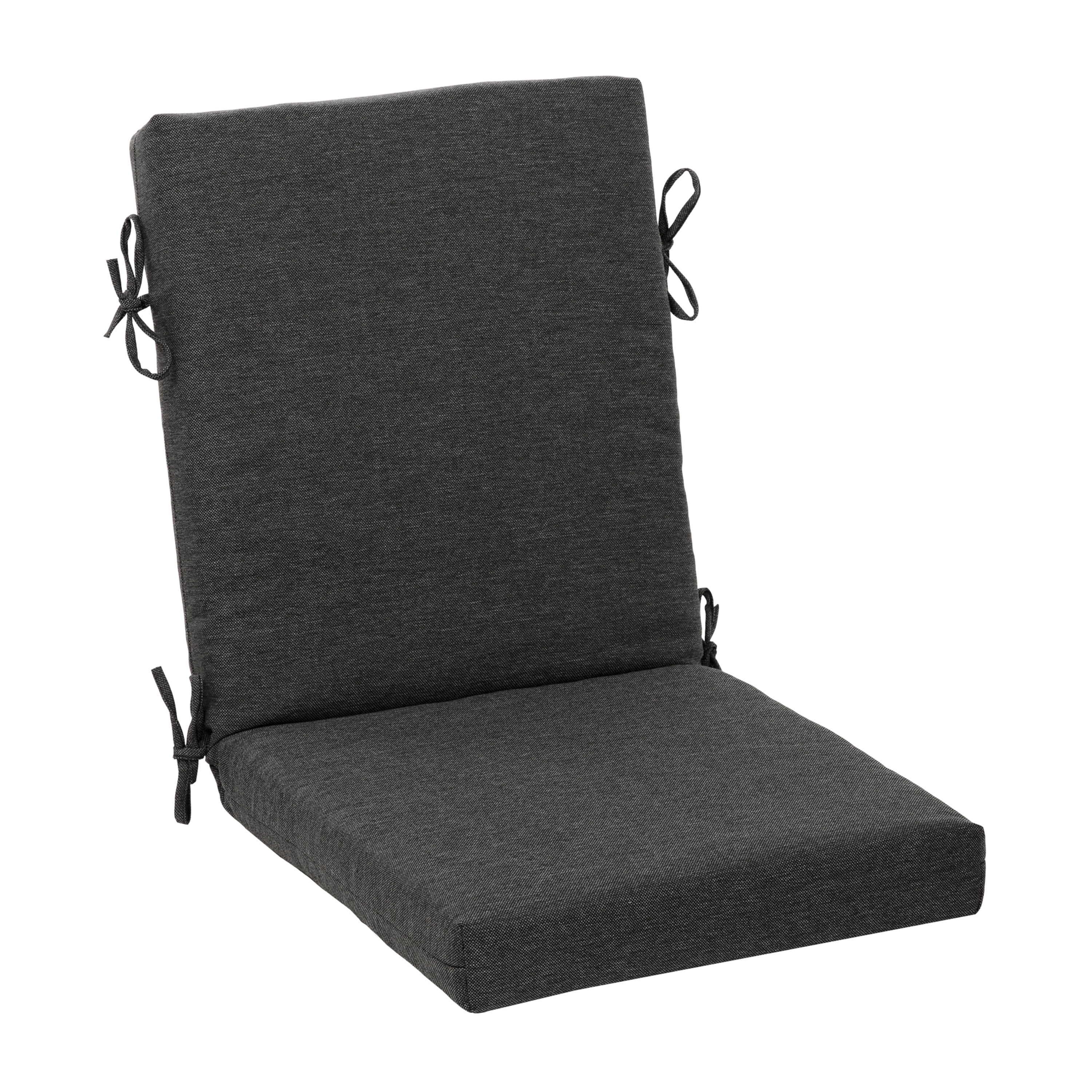 Arden Selections Oceantex Outdoor Chair Cushion 20 x 20, Ink Charcoal Black