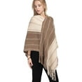 thumbnail image 2 of CoCopeaunt Women Tassel Shawl Wraps Knitted Poncho Winter Soft Sweater Cardigan Blanket Cape, 2 of 6