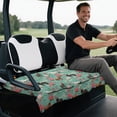 thumbnail image 5 of chaqlin Horse Floral Print Golf Cart Seat Covers Universal, Soft, Suitable for Sports, Fit for Golfcart, 5 of 8