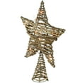 thumbnail image 3 of Northlight 11" Lighted Rattan Twigs Star Christmas Tree Topper- Clear Lights, White Wire, 3 of 5