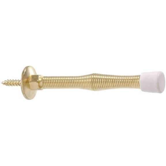 Hillman 852661 3 in. Spring Door Stop, Brass Plated