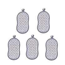 TACILIP Sweeping, 5-Pc Wet And Dry Multi-Purpose Dish Cloths - New Multi-Purpose No-Scratch Sponge Dish Cloths - Reusable Premium Sponge Scrubbing Pads, Cleaning Supplies