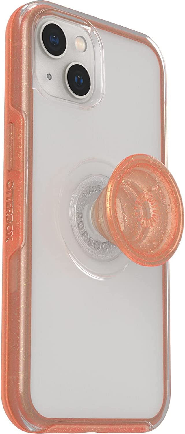OtterBox + Pop Symmetry Clear Series Case for iPhone 13 Only - Non-Retail Packaging - Melondramatic Clear/Orange