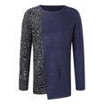thumbnail image 1 of Gibobby Suéter para hombre Suéter de punto clásico para hombres y mujeres, suéter casual de algodón Tate Langdon, con el mismo estilo, otoño(Azul,Grande), 1 of 5