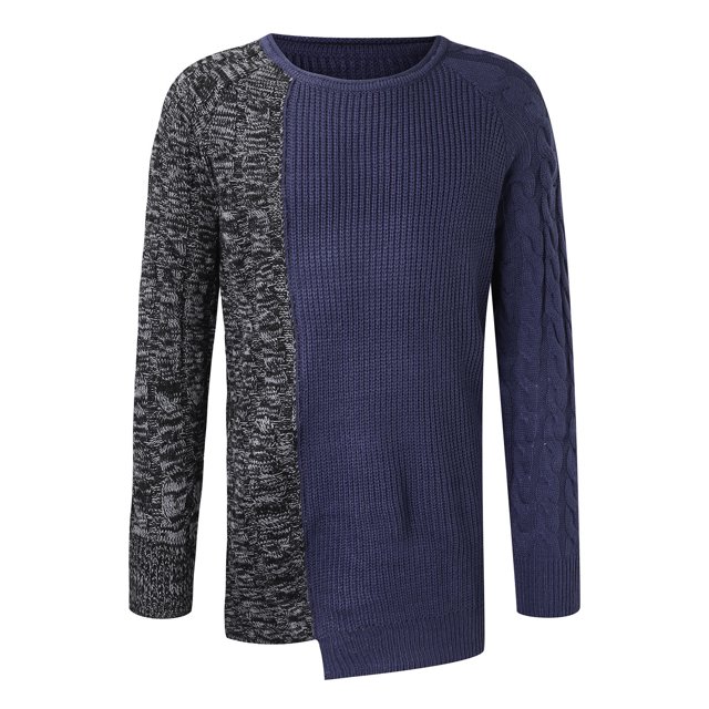 Gibobby Suéter para hombre Suéter de punto clásico para hombres y mujeres, suéter casual de algodón Tate Langdon, con el mismo estilo, otoño(Azul,Grande)