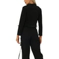thumbnail image 3 of CHAQUETA DE MOTO DE MUJER DE CORDUROY CON SOLAPA NOTCH Y CREMALLERA NEGRA M, 3 of 5