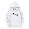 thumbnail image 3 of Wxolcjlv Toddler Boys Hoodies Fashion Horse Print Long Sleeve Hoodie Jacket With Pocket Casual Daily Wear Sports Sweatshirt Pullovers For Boys Girls，4-5 Years, 3 of 3