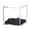 Velvet black backgro, variant on Clear Sports Baseball Holder Container with Stand Acrylic Cubes Baseball Storage Box Softball Square Clear Display Case