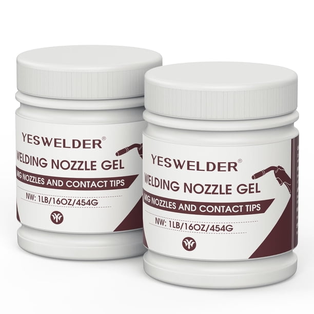 Boquilla de soldadura Gel YESWELDER para soldadura MIG 454 g (2 latas)