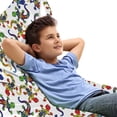 thumbnail image 1 of Salamander Lounger Chair Bag, Creative Art of Colorful Swirls and Floral Motifs on Lizards, High Capacity Storage with Handle Container, Lounger Size, Dark Blue and Multicolor, by Ambesonne, 1 of 5