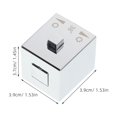thumbnail image 2 of UPOUART 2Pcs Replacement Ceramic Disc Tap Water Control Silver Plastic Repair Modern, 2 of 8
