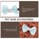 thumbnail image 3 of 10 horquillas con lazo para mascotas, pinzas para el pelo de colores para perros, accesorios sencillos para el pelo de mascotas, 3 of 5