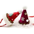 thumbnail image 4 of Christmas Hat for Dog and Cats Holiday Santa Headwear Costume Headwear Dog Cats Christmas Props for Small Pet, 4 of 8