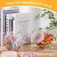 thumbnail image 4 of Estbridge 6 Pcs Plastic Candy Jar with Lid for Candy Buffet with 6 Pcs Mini Acrylic Plastic Kitchen Scoop 7.7 oz Clear Candy Container Plastic Cookie Jar for Kitchen Counter, 4 of 7