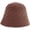 Brown, variant on CoCopeaunts Small Bucket Hat Ladies Foldable Fashion Soft Solid Color Twill Crochet Women Girl Knit Hat Winter Thick Keep Warm