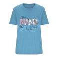 thumbnail image 3 of EQWLJWE Hauts d'Été pour Femmes Hauts pour Femmes en Liquidation Mode Féminine Manches Courtes Col Rond Hauts Amples Blouse Manches Bouffantes Imprimée, 3 of 3