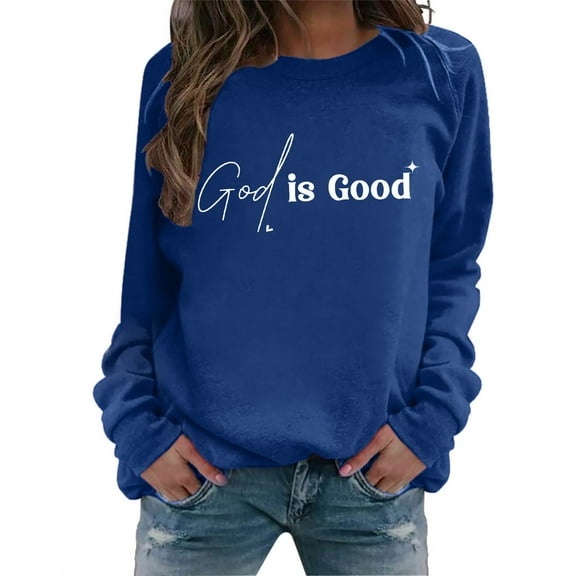 WENWU Womens Hoodie Trust in the Lord Hoodies Oversized Graphic Hoodies for Women Pullover Women Winter Tops Young Women
