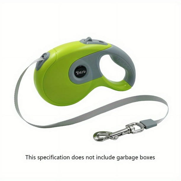 Walk Your Dog in Style with This Retractable Pet Leash with Garbage Box - Perfect for All Sizes!
