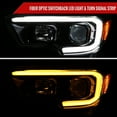 thumbnail image 2 of Switchback Sequential LED C-Bar Projector Headlights (Glossy Black Housing/Clear Lens) Made for and Compatible with 2016-2023 Toyota Tacoma, 2 of 9