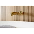 thumbnail image 4 of Kingston Brass KS8027RX Belknap Two-Handle 3-Hole Wall Mount Roman Tub Faucet in Brushed Brass, 4 of 7