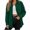 Army Green, variant on Women Corduroy Long Sleeve Lapel Loose Casual Pocket Button Up Shacket Jacket Top