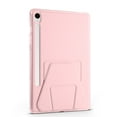 thumbnail image 6 of TECH CIRCLE Slim Back Cover Case for Samsung Galaxy Tab S10+/S9+/S9 FE Plus (12.4"), Built-in Kickstand, Supports S Pen Charging & Attachment, TPU/PU Leather Protective Lightweight Thin Case, Pink, 6 of 6
