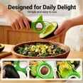 thumbnail image 4 of 3-in-1 Avocado Slicer, Avocado Pitter and Slicer Tool, Multifunctional Kitchen Gadget with Non-Slip Ergonomic Handle, Ideal for Salads and Home Cooking (1 Piece), 4 of 6