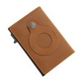 thumbnail image 5 of Tarjetero de cuero genuino Tarjetero con rebote automático Rastreador de posicionamiento Billetera RFID multifuncional Cartera de aluminio con caja Tarjetero, 5 of 5