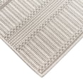 thumbnail image 3 of Transocean PYM58601038 Liora Manne Plymouth Modern Stripe Indoor & Outdoor Rug, Silver - 4 ft. 10 in. x 7 ft. 6 in., 3 of 6