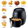 thumbnail image 3 of Air Fryer 6.9QT/6.5L, SX 1700W High-power 8 in 1 Deep Frying Mode, Rapid Heating up, Non-Stick Oven, Oilless Cooking, Fast Heat up/Time Control, LED Digital Touchscreen, Black, 3 of 5