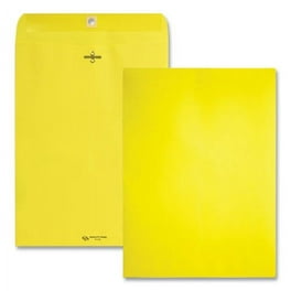 Clasp Envelope, 28 lb Bond Weight Kraft, #90, Square Flap, Clasp/Gummed Closure, 9 x 12, Blue, 10/Pack
