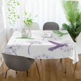 thumbnail image 3 of Yayeee Tablecloths 60" x 90" Rectangle Wrinkle Resistant Party Table Cover, Purple Birds, 3 of 8