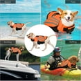 thumbnail image 3 of Chaleco salvavidas para perros, chaleco salvavidas de flotación para mascotas con alas, traje de baño salvavidas para perros para seguridad en el agua en la piscina, playa, navegación (l), 3 of 5