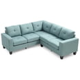 thumbnail image 4 of Maykoosh Retro Renaissance Sectional Sofa , TEAL, 4 of 9