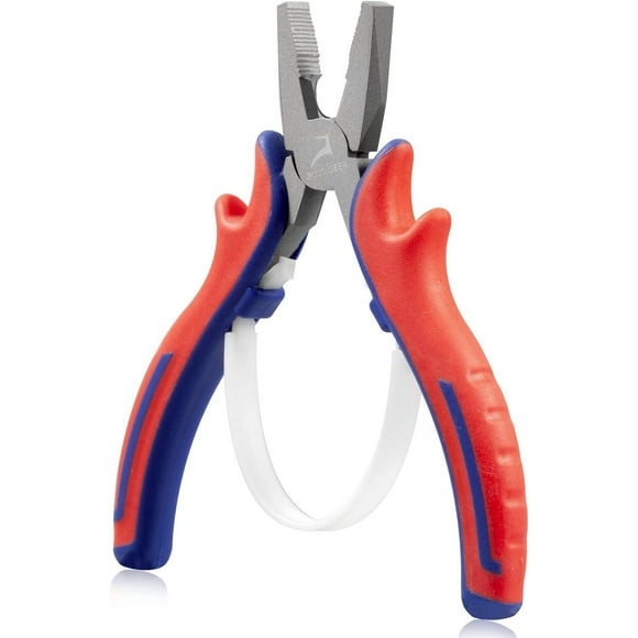 UTAH-5" Mini Lineman's Pliers Combination Plier with Wire Cutter Serrated Jaw, CRV Steel Body with Teflon Finish and Professional Handle, Side Cutter for Electrical Mechanical Work Jewelry Making