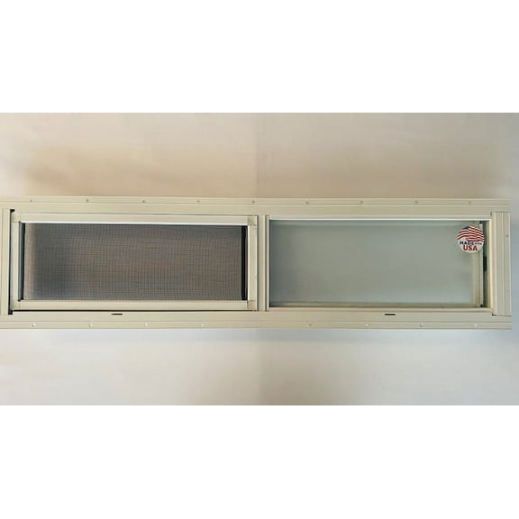 Mobile Home Window 36" x 8" White Aluminum Slider