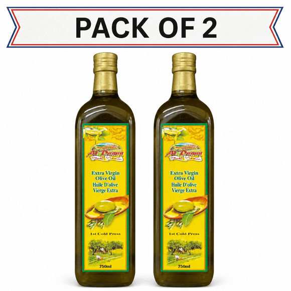 AL Dayaa Huile d'Olive Extra Vierge, 750 ml, Lot de 2