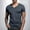 Dark Gray, variant on ITSAME T-Shirt for Mens, V Neck Short Sleeve Solid Color Summer Casual Loose Tee Black L