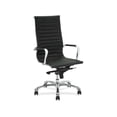thumbnail image 6 of Lorell Hi-Back Exec Chair 25"x26-3/4"x45" Black Leather 59537, 6 of 11