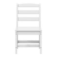 thumbnail image 3 of WestinTrends Ashore Outdoor HDPE Patio Classic Armless Dining Side Chair, White, 3 of 16