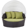 thumbnail image 3 of Hawthorne Collections Patio Canopy Daybed in Espresso and Peridot, 3 of 4