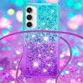 thumbnail image 4 of Funda para Samsung Galaxy S23 FE 5G Brillantina Líquida Divertida Reluciente y con Cristales en Movimiento Cuerpo Cruzado con Cordón Ajustable, 4 of 5