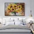 thumbnail image 3 of wall26 Floating Framed Canvas Wall Art for Living Room, Bedroom Bouquet Canvas Prints for Home Decoration Ready to Hang - 16x24 inches, 3 of 4