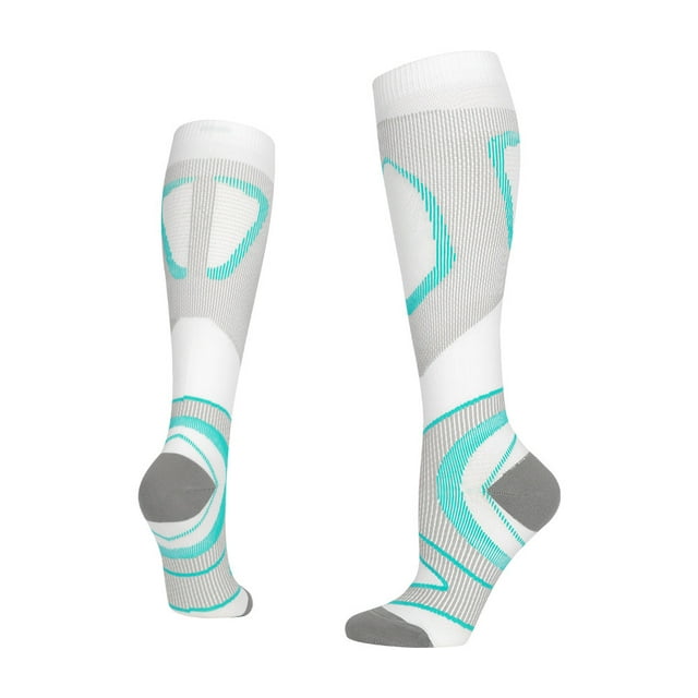 Calcetines de presión para fitness, calcetines de pantorrilla para correr al aire libre, calcetines largos de presión deportivos