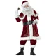 thumbnail image 3 of Disfraz de Papá Noel rojo para adultos, traje de lujo de terciopelo, conjunto de fiesta de Navidad para hombres, familia, Año Nuevo, traje de Papá Noel, navidad, 3 of 6