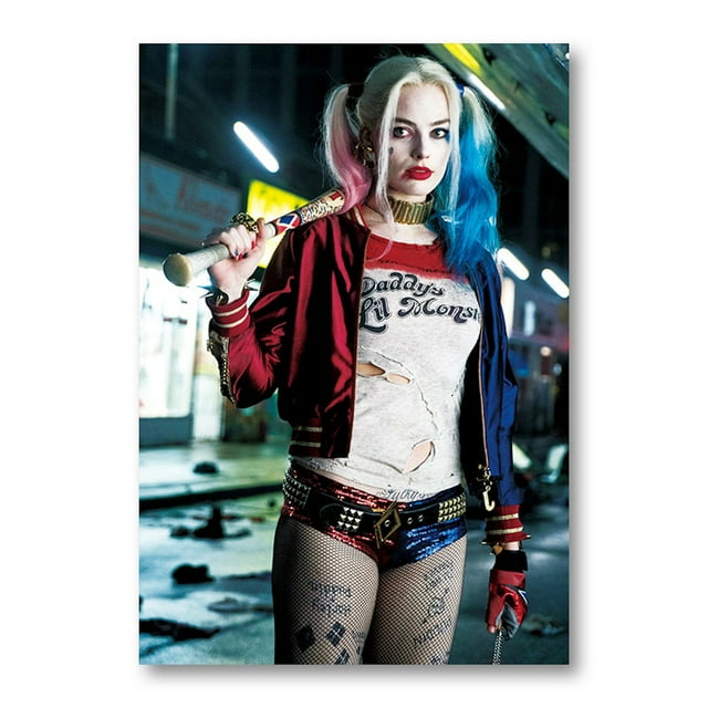 Póster de pared con diseño de anime de Harleys Quinns, 51 x 35,5 cm
