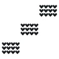 thumbnail image 4 of maskred 12pack/lot Rug Tapes Floors No Residue Or Damage Non Slide And Curling Black Heart-shaped 3Set, 4 of 6